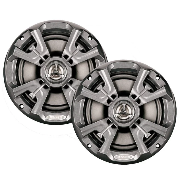 Alt view image 5 of 10 - Jensen MSX60RVR Coaxial Waterproof Speakers - 6.5", 75 Watt