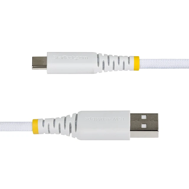 Alt view image 2 of 5 - 6FT USB-A TO USB-C CABLE BRAIDED USB 2.0 CHARGER CORD