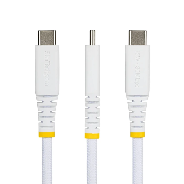 Alt view image 3 of 5 - 6FT USB-A TO USB-C CABLE BRAIDED USB 2.0 CHARGER CORD
