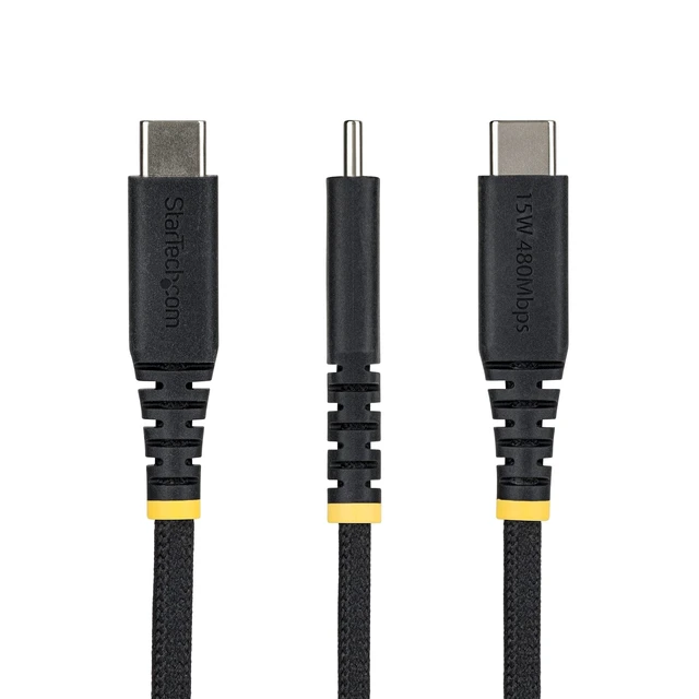 Alt view image 2 of 5 - USB-A TO USB-C CHARGING CABLE SUPPORTS 15W/3A FAST CHARGING AND USB 2.0 (480MBPS