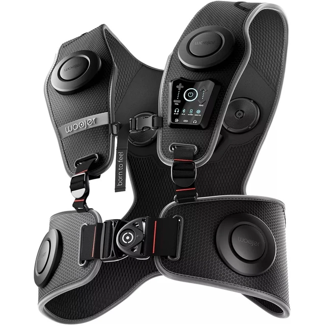 Alt view image 5 of 6 - Woojer Haptic Vest 3 For Games, Music, Movies, VR & Wellness WJRV3-101, Black