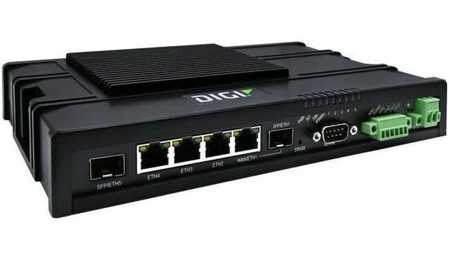 Alt view image 4 of 4 - Digi International 5g With Lte Cat 19 And 3g Fallback Quad Ethernet Dual Sfp R-232/422/ Model IX40-05