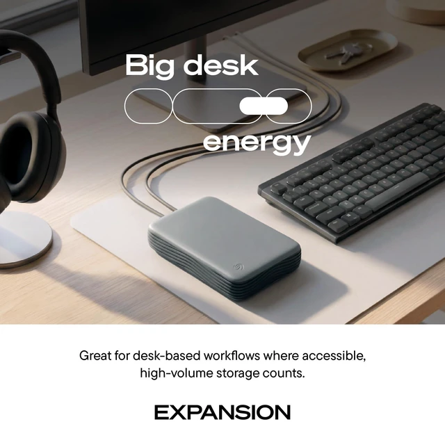 Alt view image 4 of 6 - Seagate Expansion 8 TB Desktop Hard Drive - 3.5" External - USB 3.0
