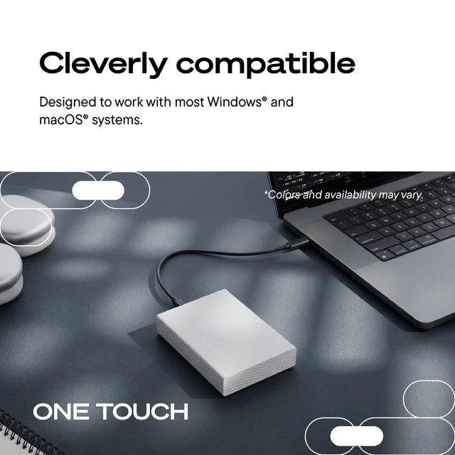 Alt view image 4 of 5 - Seagate One Touch 4 TB Portable Hard Drive 2.5" External STNR4000400