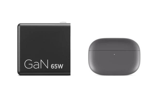 Alt view image 4 of 7 - Lenovo Dual USB-C 65W GaN Charger G0A6065BUS