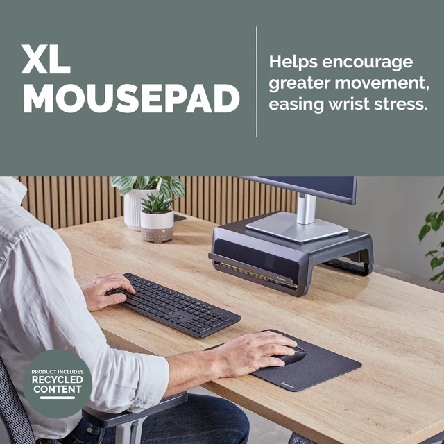 Alt view image 2 of 11 - BREYTA XL MOUSEPAD, BLACK