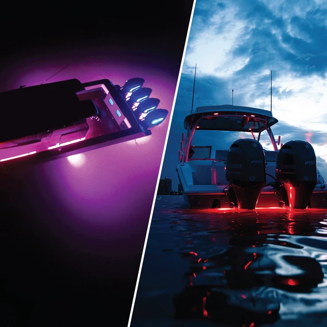 Alt view image 4 of 4 - Shadow-Caster SCM-10 LED Underwater Light w/20' Cable - 316 SS Housing - Bimini Blue