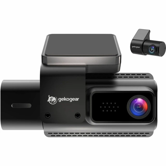 Alt view image 8 of 8 - GekoGear 3 Channel 4K Dash Cam with GPS and App Access - 3" Screen - Front/Rear/Cabin - Wired/Wireless - 3840 x 2160 Video - CMOS