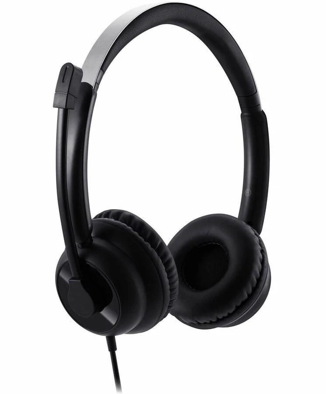 Alt view image 9 of 15 - Adesso USB-C & USB-A Headset with In-Line Push-to-Talk Controls - Stereo - USB Type A, USB Type C - Wired - 32 Ohm - Over-the-ear, Over-the-head - Binaural - Supra-aural - 6 ft Cable - Omni-direct