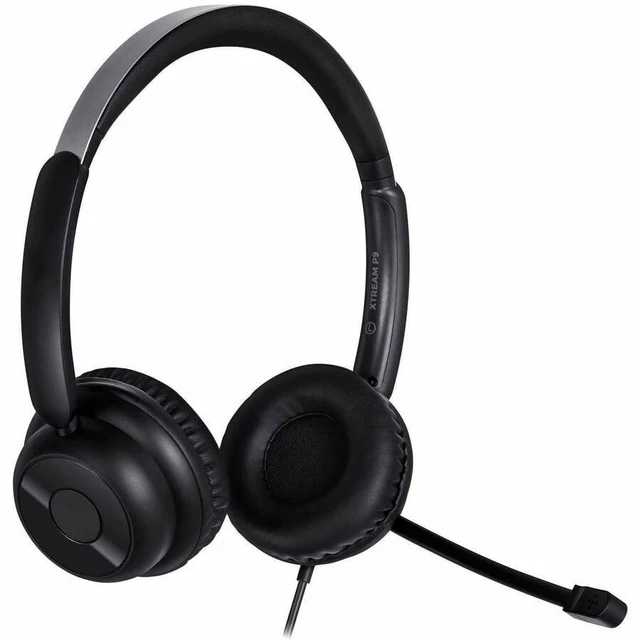 Alt view image 10 of 15 - Adesso USB-C & USB-A Headset with In-Line Push-to-Talk Controls - Stereo - USB Type A, USB Type C - Wired - 32 Ohm - Over-the-ear, Over-the-head - Binaural - Supra-aural - 6 ft Cable - Omni-direct