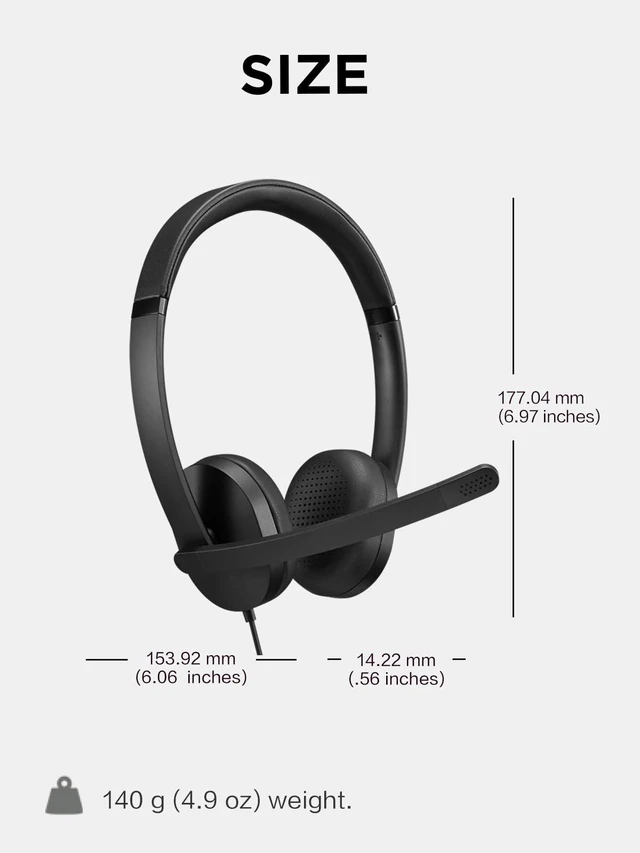 Alt view image 6 of 7 - Lenovo 115 USB-A / USB-C Wired Stereo Headset GXD1R27243