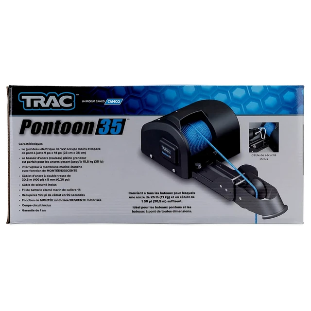 Alt view image 9 of 9 - TRAC G3 PONTOON 35 ELECTRIC ANCHOR WINCH