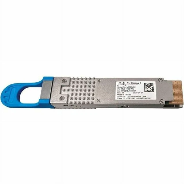 Alt view image 2 of 2 - Mellanox 400GbE QSFP-DD DR4 1310nm Optical Transceiver MMS1V00WM
