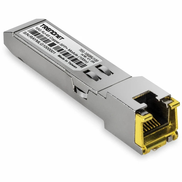 Alt view image 18 of 18 - TRENDnet TEG-10GBRJ100, 10G RJ45 Copper SFP+ Module (100m)