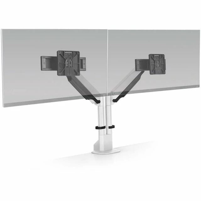 Alt view image 2 of 2 - HAT Design Works E2-2-248 Mounting Arm Monitor Display White Landscape/Portrait