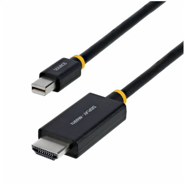 Alt view image 7 of 7 - StarTech 3ft 91cm Mini DisplayPort to HDMI Adapter Cable 4K 60Hz with HBR3/HDCP 2.3/DPCP MDP to HDMI 2.0 Active Video Converter