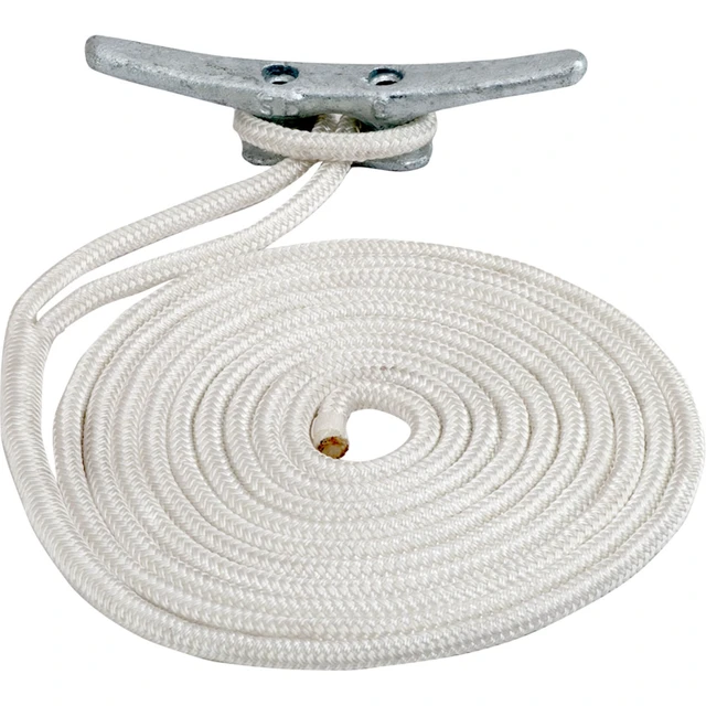 Alt view image 5 of 5 - Sea-Dog Double Braided Nylon Dock Line - 5/8" X 50', - White