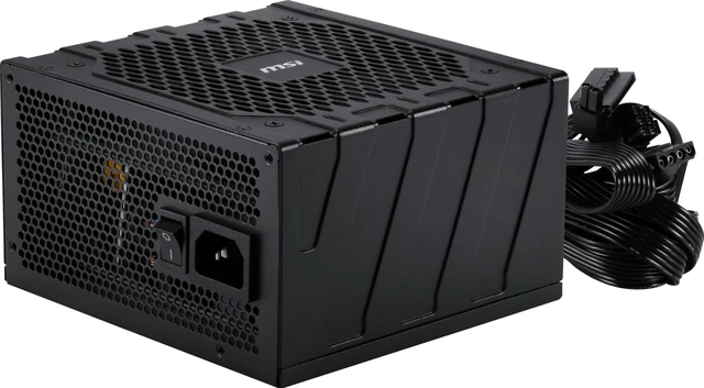 Alt view image 5 of 12 - MSI MAG 650W Power Supply Internal 120 V AC 230 V AC Input 5 V DC 3.3 V DC 12 V DC 5 V SB -12 V DC Output 650 W Active PFC 1 +12V Rails PCI Express Connector 1 Fan 90% Efficiency MAGGN65A