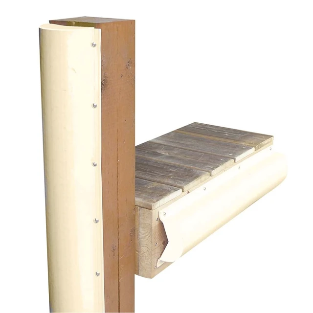 Alt view image 7 of 7 - Dock Edge Piling Bumper - One End Capped - 6' - Beige
