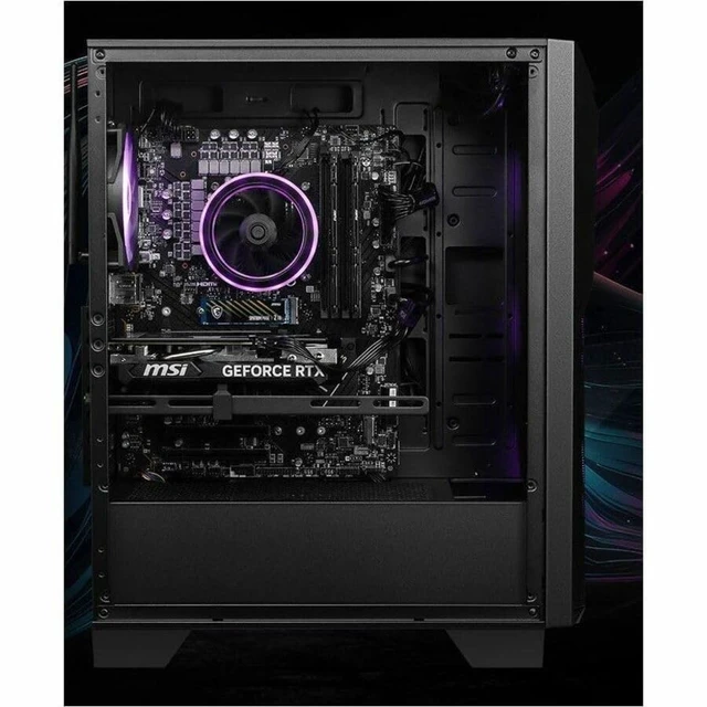 Alt view image 12 of 15 - MSI Codex Z2 Codex Z2 B8NVP-434US Gaming Desktop Computer - AMD Ryzen 7 8700F - 32 GB - 1 TB PCI Express NVMe 4.0 SSD - Black - AMD B650 Chip - Windows 11 Home - NVIDIA GeForce RTX 5070 12 GB GDDR7 -