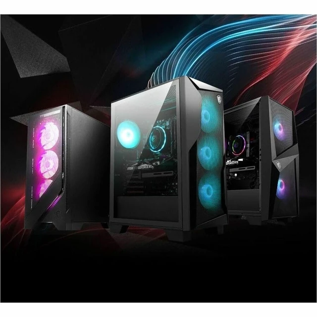 Alt view image 10 of 15 - MSI Codex Z2 Codex Z2 B8NVP-434US Gaming Desktop Computer - AMD Ryzen 7 8700F - 32 GB - 1 TB PCI Express NVMe 4.0 SSD - Black - AMD B650 Chip - Windows 11 Home - NVIDIA GeForce RTX 5070 12 GB GDDR7 -