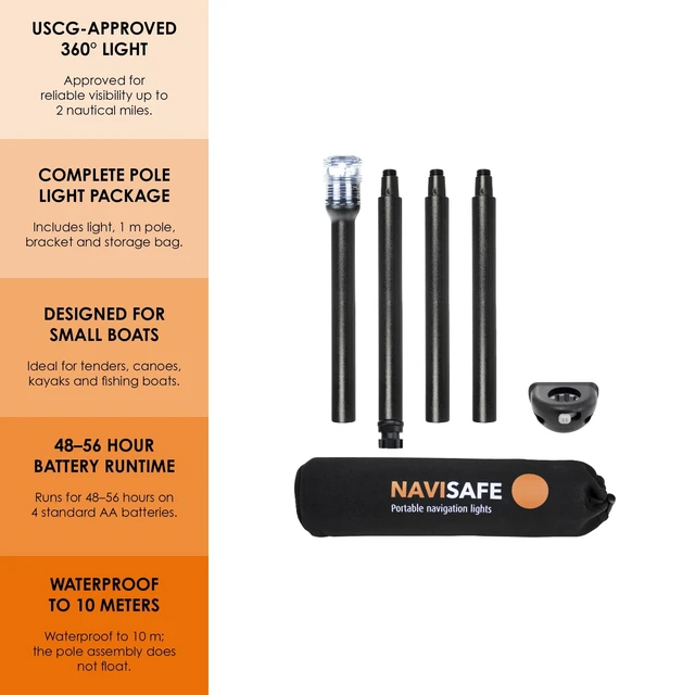 Alt view image 10 of 12 - NAVISAFE BUILT-IN, ALL-WHITE POLELIGHT PACK