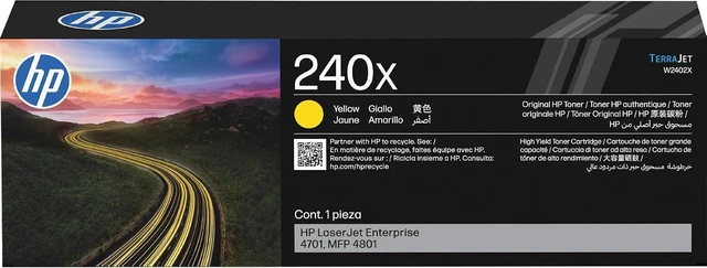 Main image of HP 240X (W2402X) HIGH YIELD YELLOW ORIGINAL LASERJET TONER CARTRIDGE