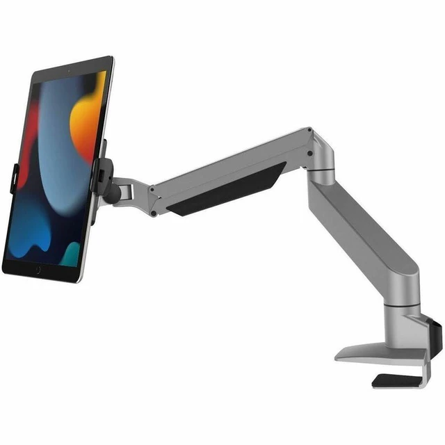 Main image of Compulocks Cling Reach Mounting Arm for Tablet iPad Black Silver Landscape/Portrait