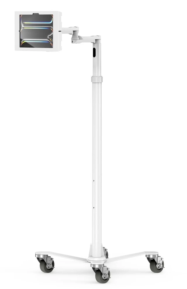 Alt view image 3 of 4 - Compulocks Cling Reach Mounting Arm for Tablet iPad Black Silver Landscape/Portrait
