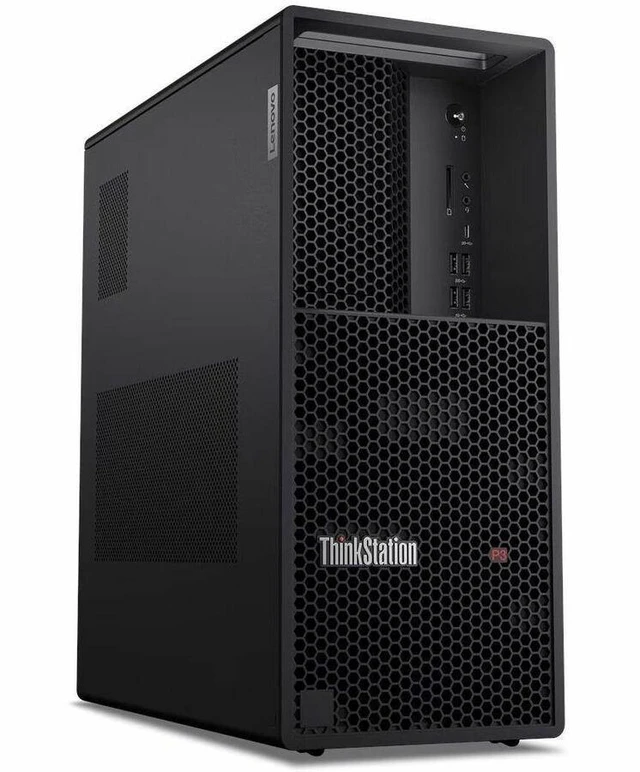 Main image of Lenovo ThinkStation P3 Gen 2 30HT006YUS Workstation Intel Core Ultra 9 2nd Gen 285 vPro Technology 32 GB 1 TB SSD Tower Black