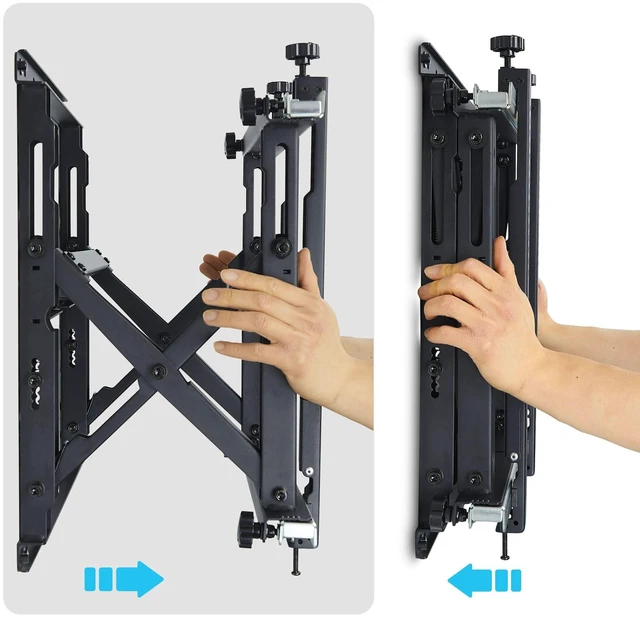 Alt view image 3 of 5 - StarTech Video Wall TV Mount up to 70-inch Displays and 154lb, Supports Landscape / Portrait Orientation - Bracket w/ Kickstand Design - 715LPQ-TV-VIDEO-WALL