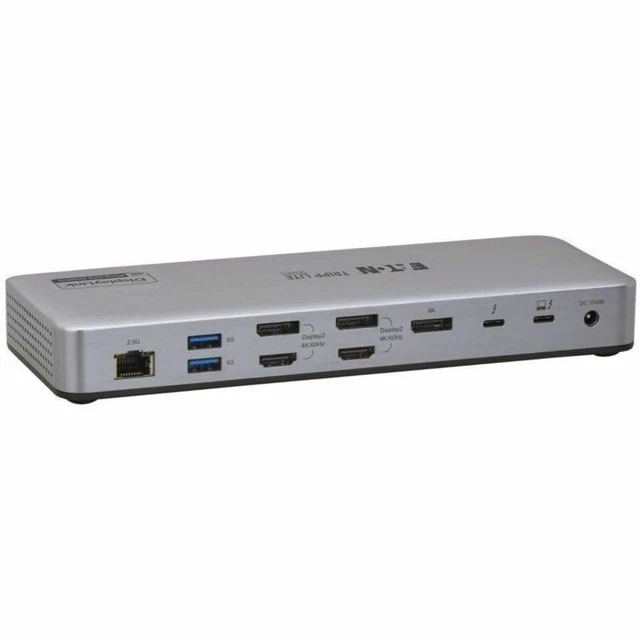Alt view image 2 of 5 - TRIPP LITE SERIES THUNDERBOLT 4 DOCK QUAD DISPLAY 8K TB & DP 4K HDMI & DP USB-C