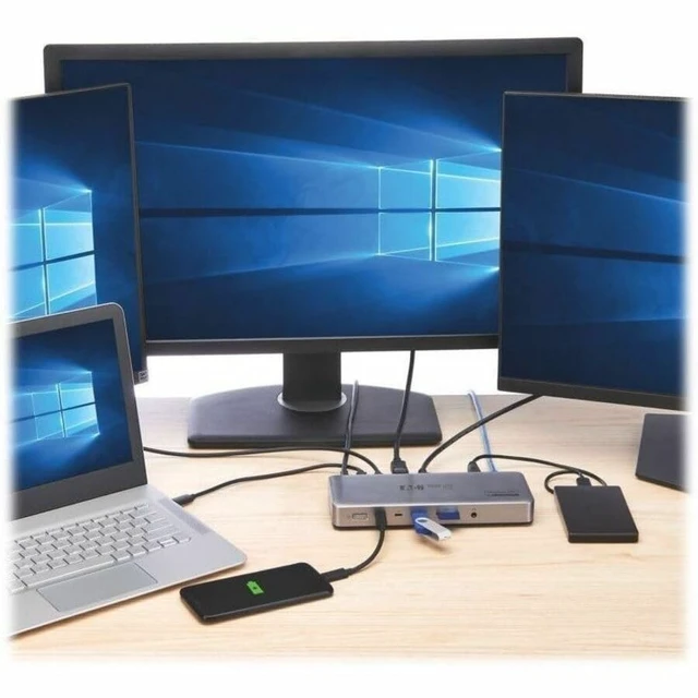 Alt view image 3 of 5 - TRIPP LITE SERIES THUNDERBOLT 4 DOCK QUAD DISPLAY 8K TB & DP 4K HDMI & DP USB-C