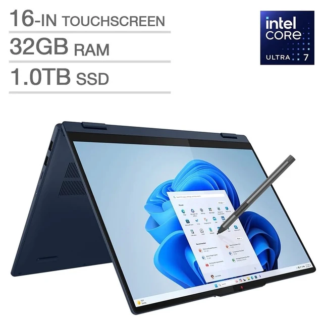 Alt view image 7 of 7 - Lenovo IdeaPad 5 16IAL10 16" Touch Intel Core U7 Series 2 255U 32GB 1TB SSD W11