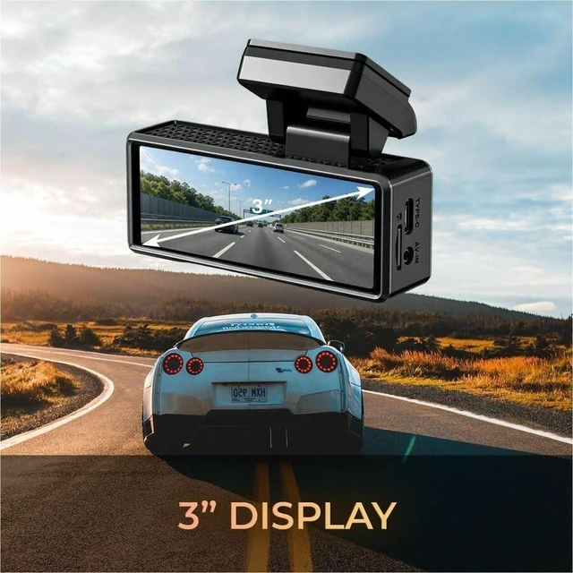 Alt view image 16 of 16 - GekoGear 4K Dash Cam with WIFI App Access - 3" Screen - Front View - Wireless - 3840 x 2160 Video