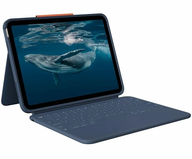 Main image of Logitech Combo 4c iPad Keyboard Case: iPad 10th Gen A16 Case with Military-Grade Drop Protection USB-C Charging Port Smart Connector Pencil Holder 920014163