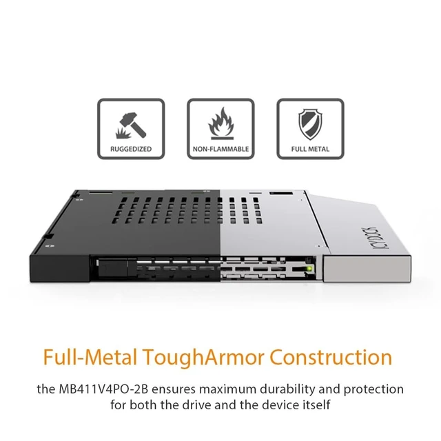 Alt view image 6 of 8 - ICY DOCK TOUGHARMOR MB411V4PO2B 7MM U2
