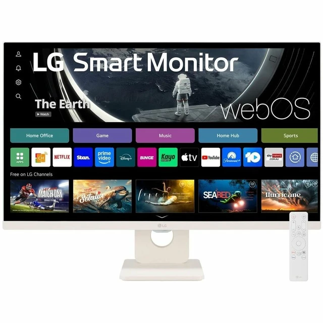 Alt view image 12 of 14 - LG 27U511SA-W 27" Class Full HD Smart LCD Monitor - 16:9 - 27" Viewable - In-plane Switching (IPS) Technology - 1920 x 1080 - 16.7 Million Colors - 250 Nit - 5 ms - 100 Hz Refresh Rate - Spe