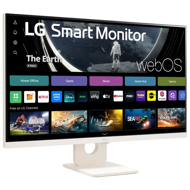 Alt view image 14 of 14 - LG 27U511SA-W 27" Class Full HD Smart LCD Monitor - 16:9 - 27" Viewable - In-plane Switching (IPS) Technology - 1920 x 1080 - 16.7 Million Colors - 250 Nit - 5 ms - 100 Hz Refresh Rate - Spe