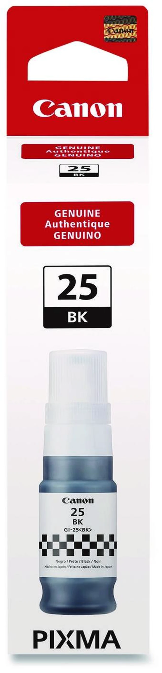 Alt view image 12 of 12 - Canon GI-25 Genuine Black Ink Bottle, Compatible with Megatank GX2020, and GX1020 Printers