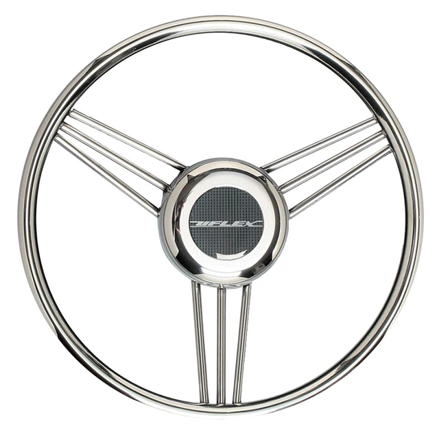Alt view image 8 of 8 - Ultraflex V27 Non-Magnetic Stainless Steel Steering Wheel