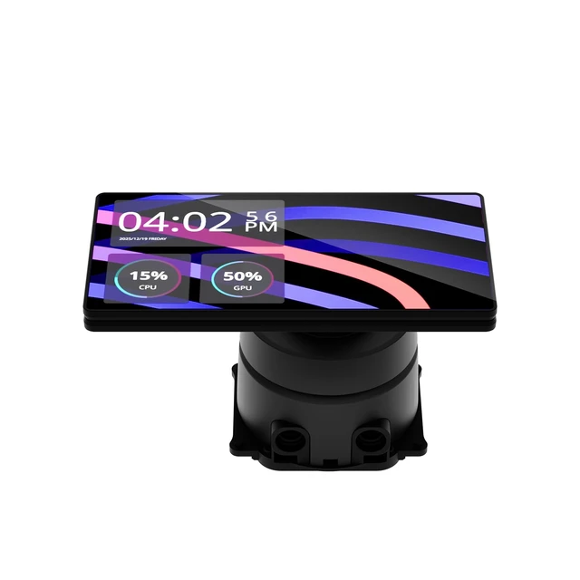 Alt view image 2 of 5 - COOLER MASTER MASTERLIQUID CORE LCD 6 360 AIO LIQUID CPU COOLER, 6 LCD DISPLAY,