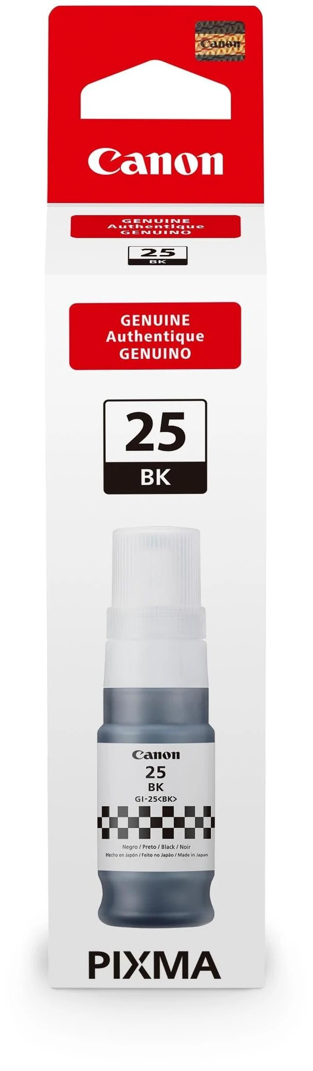 Alt view image 12 of 12 - Canon GI-25 Genuine Black Ink Bottle, Compatible with Megatank GX2020, and GX1020 Printers
