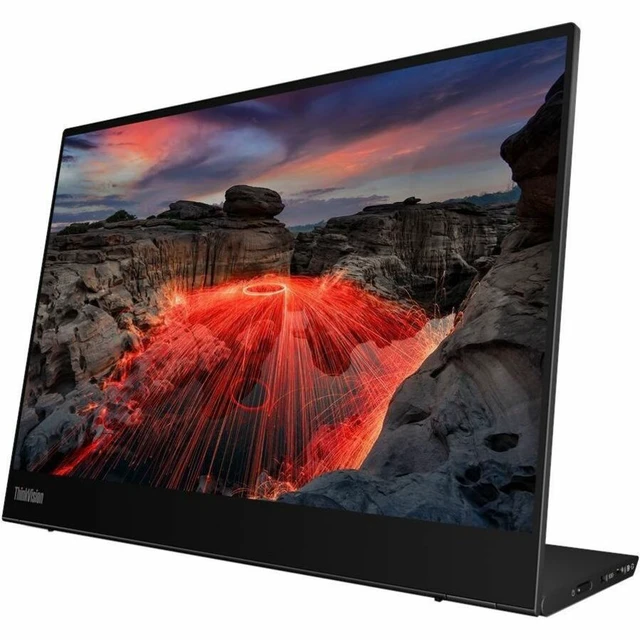 Alt view image 8 of 8 - Lenovo ThinkVision M14t Gen2 14 inch Monitor