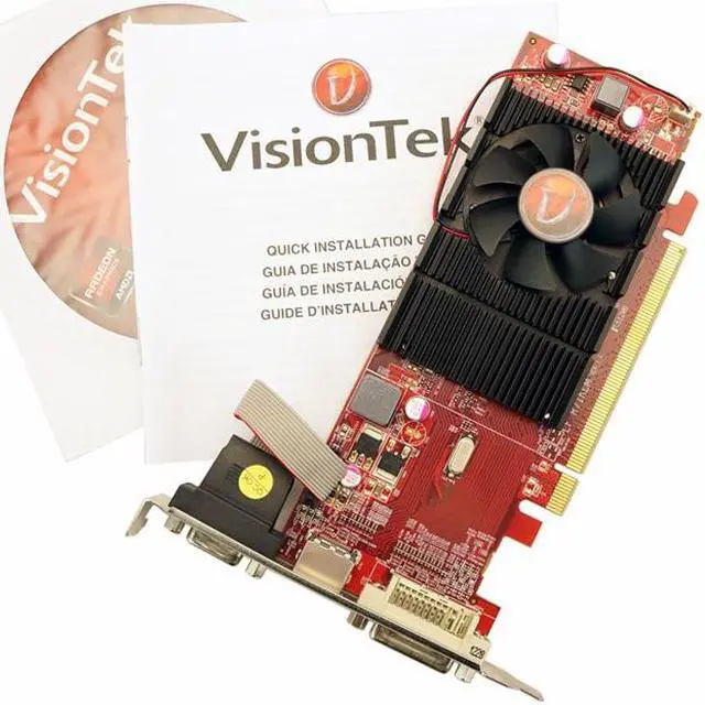 Alt view image 3 of 3 - VisionTek Radeon 4350 512MB DDR2 (DVI-I, HDMI, VGA) Graphics Card - 900270