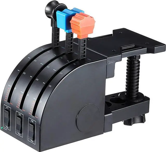 Alt view image 3 of 4 - Logitech G Saitek PRO Flight Throttle Quadrant for PC - Black
