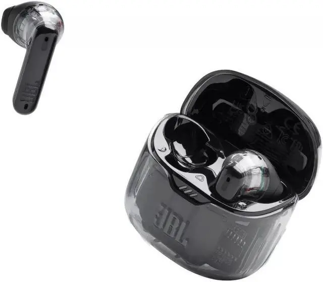 Alt view image 5 of 5 - JBL Tune Flex True Wireless Noise Cancelling Earbuds, Ghost Black -