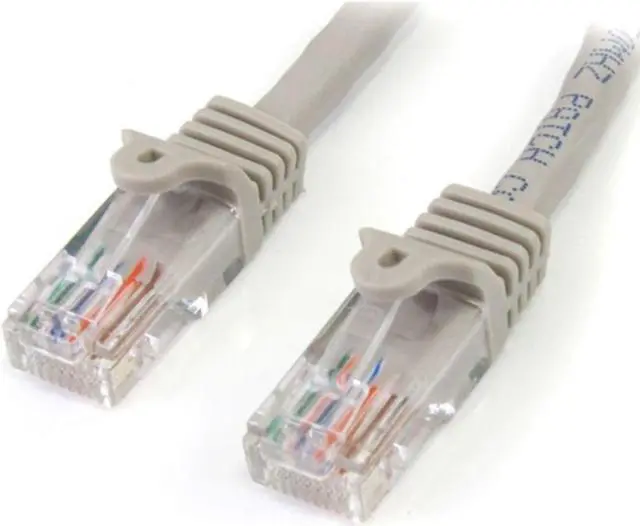 Alt view image 7 of 7 - StarTech.com 45PATCH7GR 7 ft. Cat 5E Gray Snagless Cat5e UTP Patch Cable