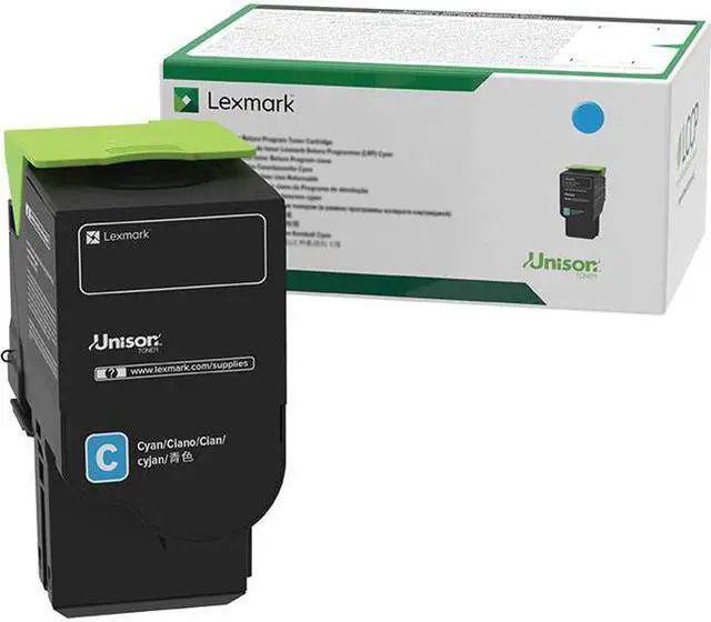 Alt view image 7 of 8 - Lexmark High Yield Cyan Return Program Toner Cartridge for US Government (3 000 Yield) (TAA Compliant Version of 80C1H