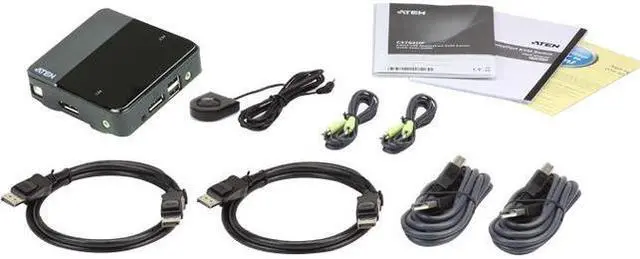 Alt view image 5 of 8 - Aten Cs782dp 2-Port Usb Displayport Kvm Switch